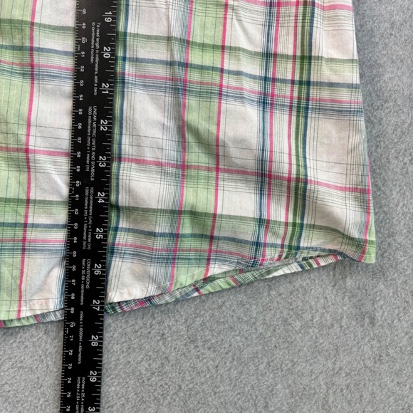 Wrangler Rancher XXL Plaid Western Shirt Short Sleeve Pearl Snap Front - Picture 6 of 6